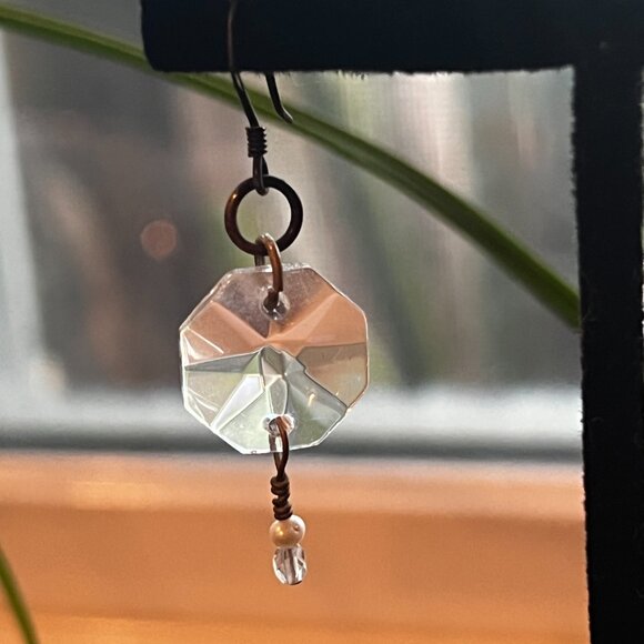 Crystal drop earrings - Picture 3 of 6